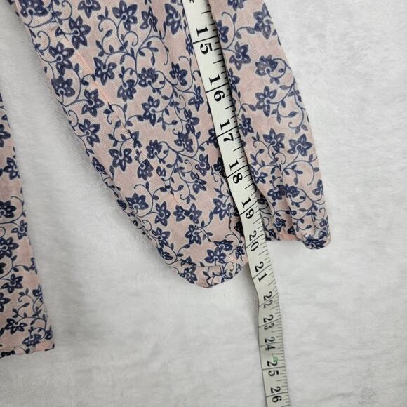 J Jill Medium Tall 2 Pc Blouse Maxi Skirt Set Bohemian Floral Cottagecore - Picture 5 of 11